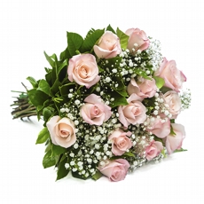 Buqu� com 10  Rosas Cor de Rosa Premium